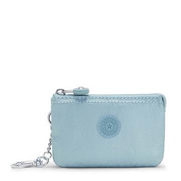 Plecaki Kipling Creativity Mini Metallic Pouch Keychain Aqua | PL 1116MQ